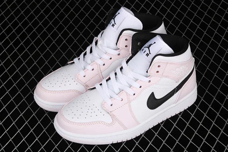 All categories Air Jordan Jordan series basketball shoes Air Jordan 1 Mid Air Jordan 1 Mid AJ1 Joe 1 rose pink violet mid-top basketball shoes BQ6472-500